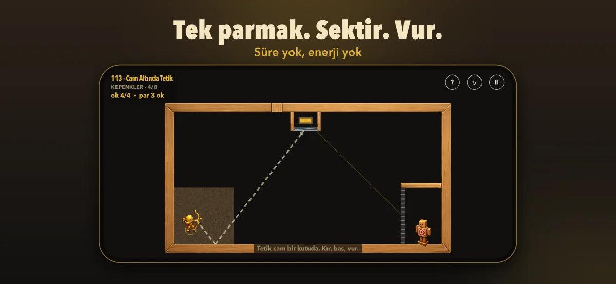 Tek parmak, tek sekme, tek isabet — süre yok, enerji yok
