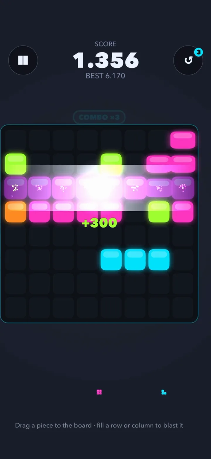 Square Blast satır temizleme
